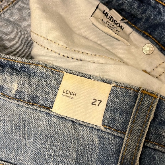 Hudson Leigh Boyfriend Distressed Ankle Length Denim Jeans Sz 27 - Picture 12 of 12